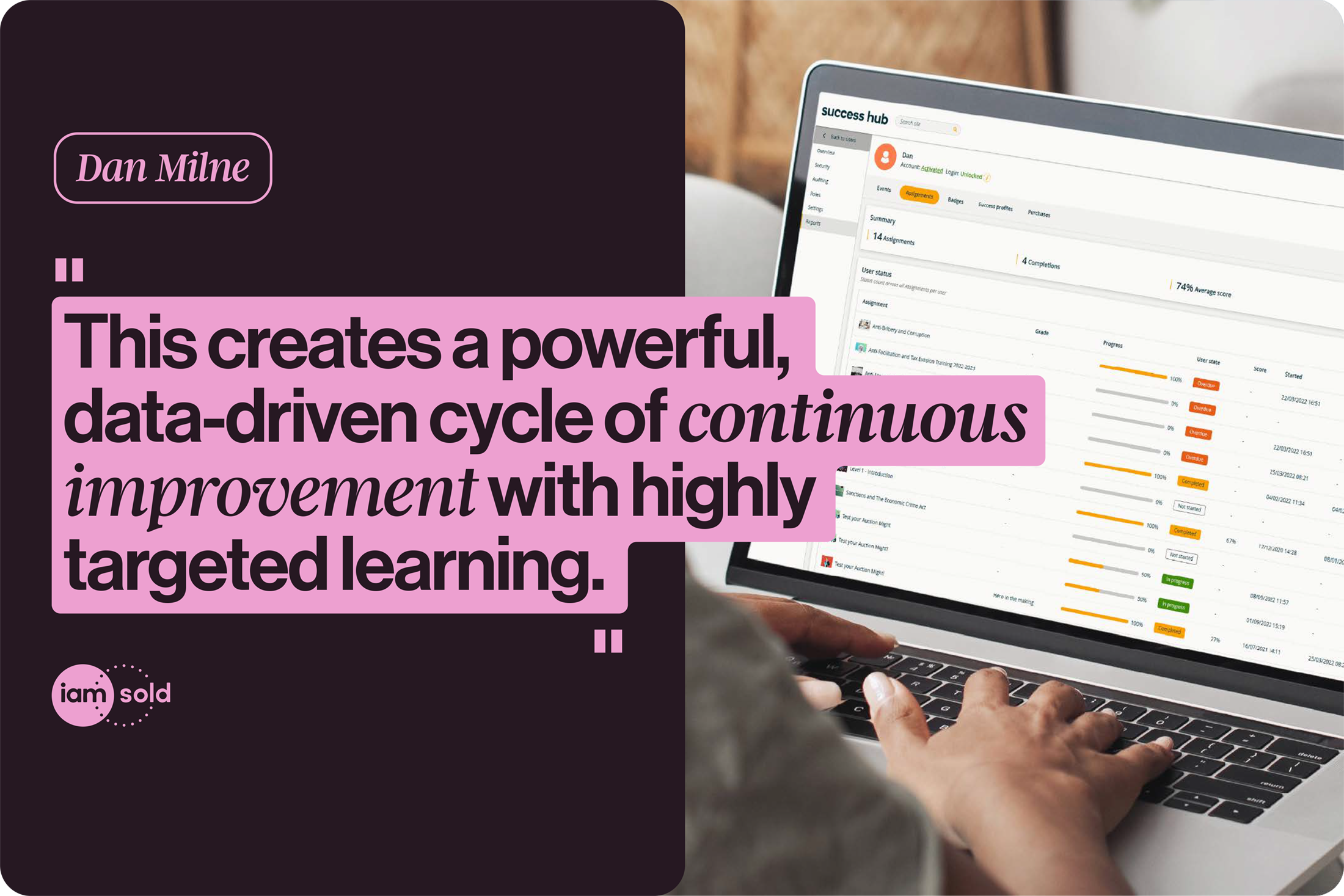 Content performance data and learner feedback